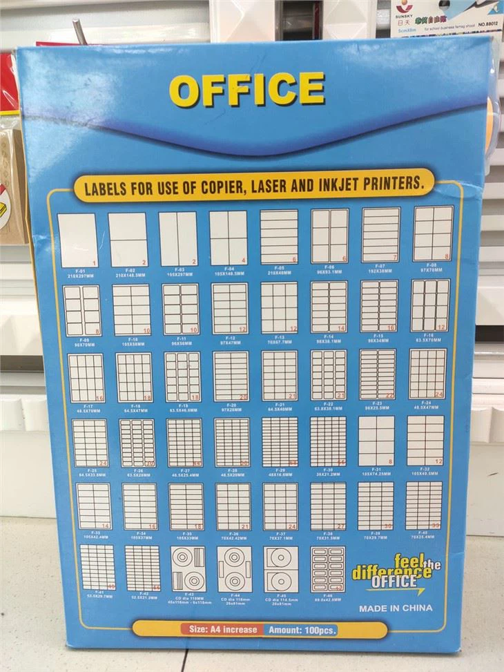 tagging & organizing labe for office supplies