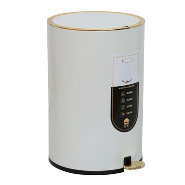 Stainless Steel Trash Can At Office