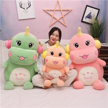Headphones Dinosaur Doll Plush Toy